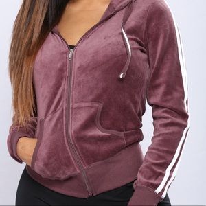 Fit Velour Sweater